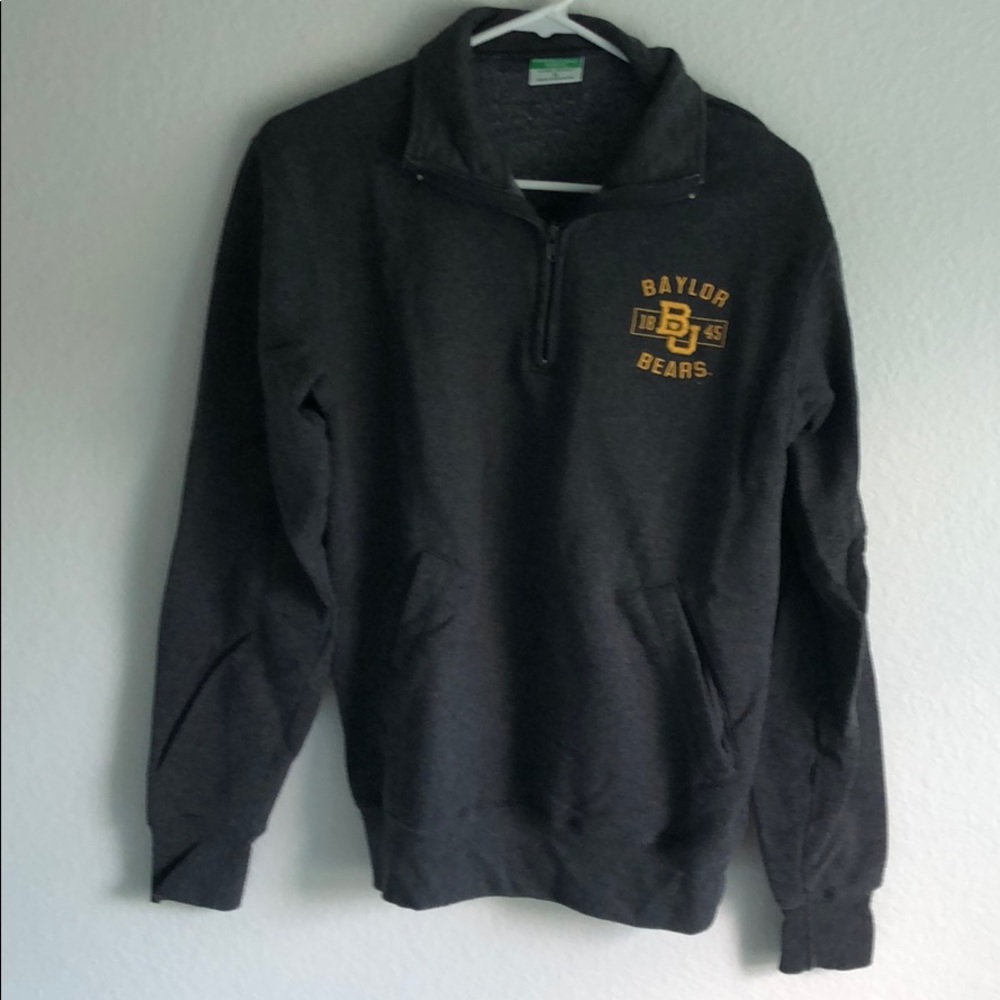 baylor 1/4 zip sweatshirt